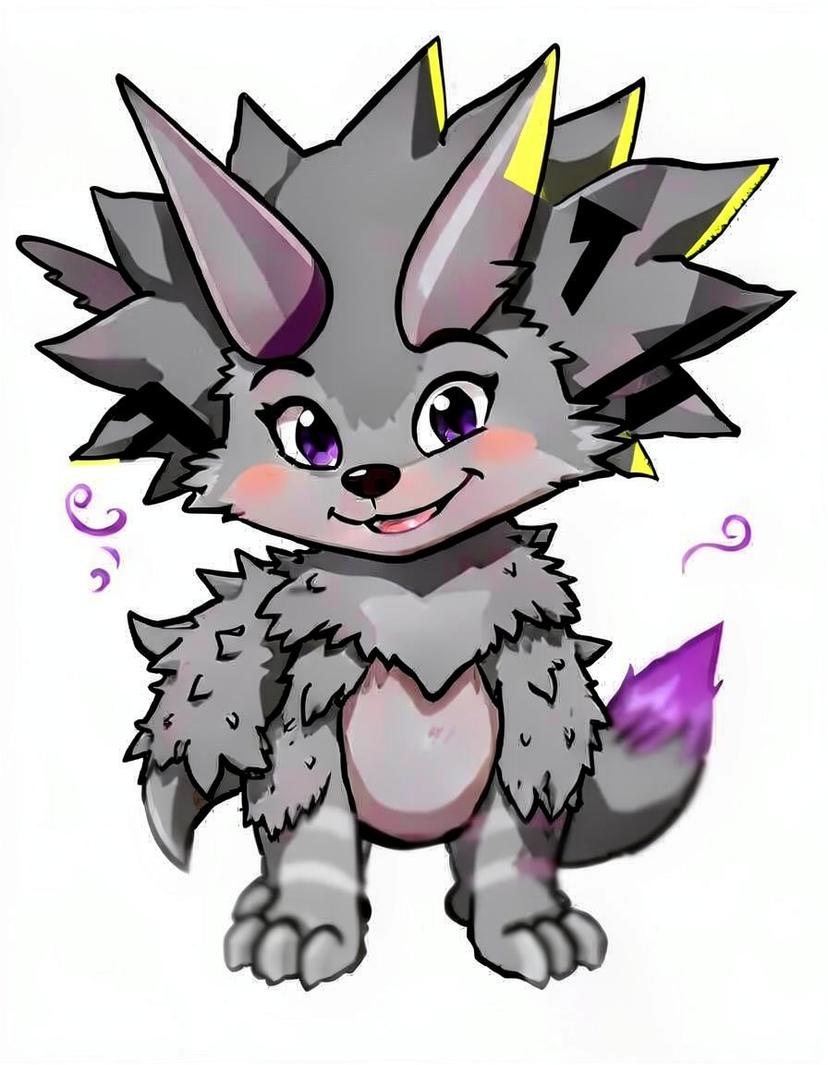 Smoketail, a Pokemon OC made on GenTube