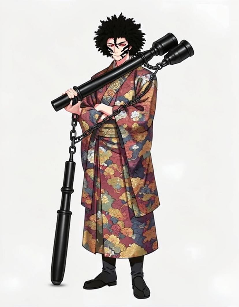 Shirogane Veil, a Jujutsu Kaisen OC made on GenTube