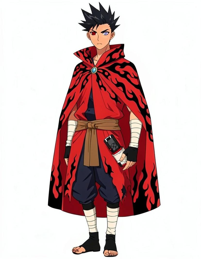Kaze Rinne, a Naruto OC made on GenTube