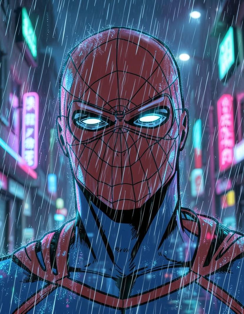 Nightweb, a Spider Man OC made on GenTube