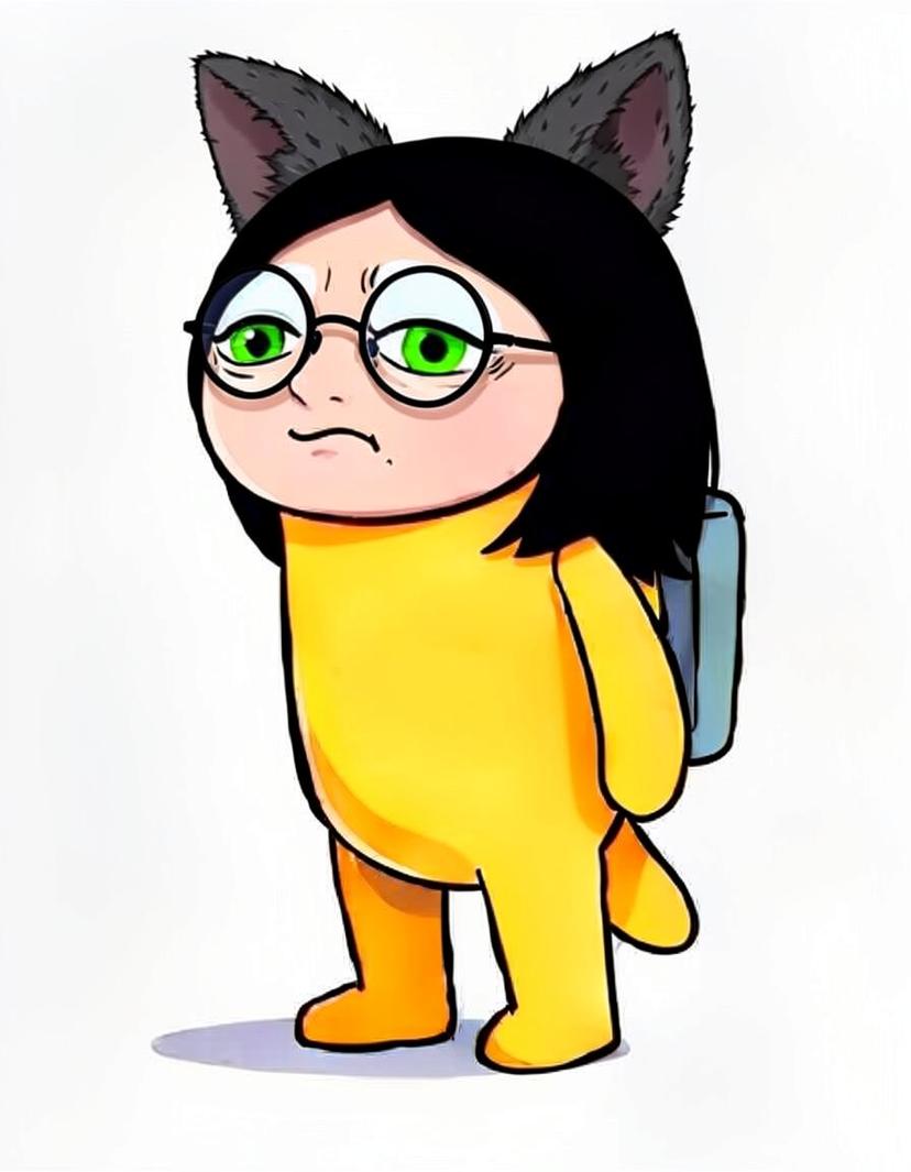 Beany‑Glow, a Among Us OC made on GenTube