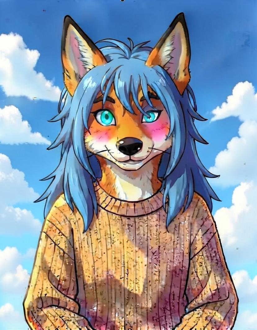 cloud, a Smiling Critters OC made on GenTube