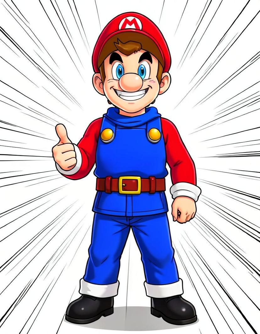 Super Mario, a Mario OC made on GenTube