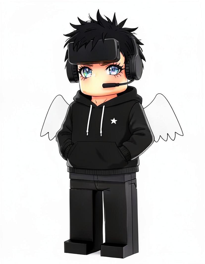 PixelShade, a Roblox OC made on GenTube