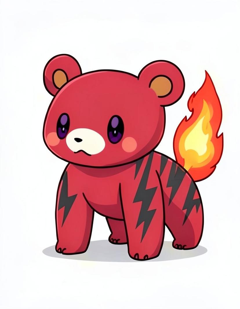 Scorchub, a Pokemon OC made on GenTube