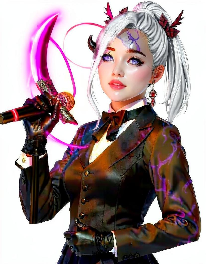 Violetblade, a KPop Demon Hunters OC made on GenTube