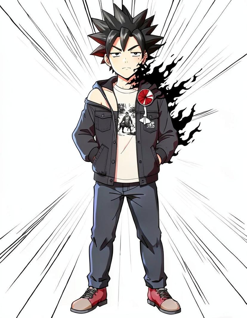 Cinder Uchiha, a Naruto OC made on GenTube
