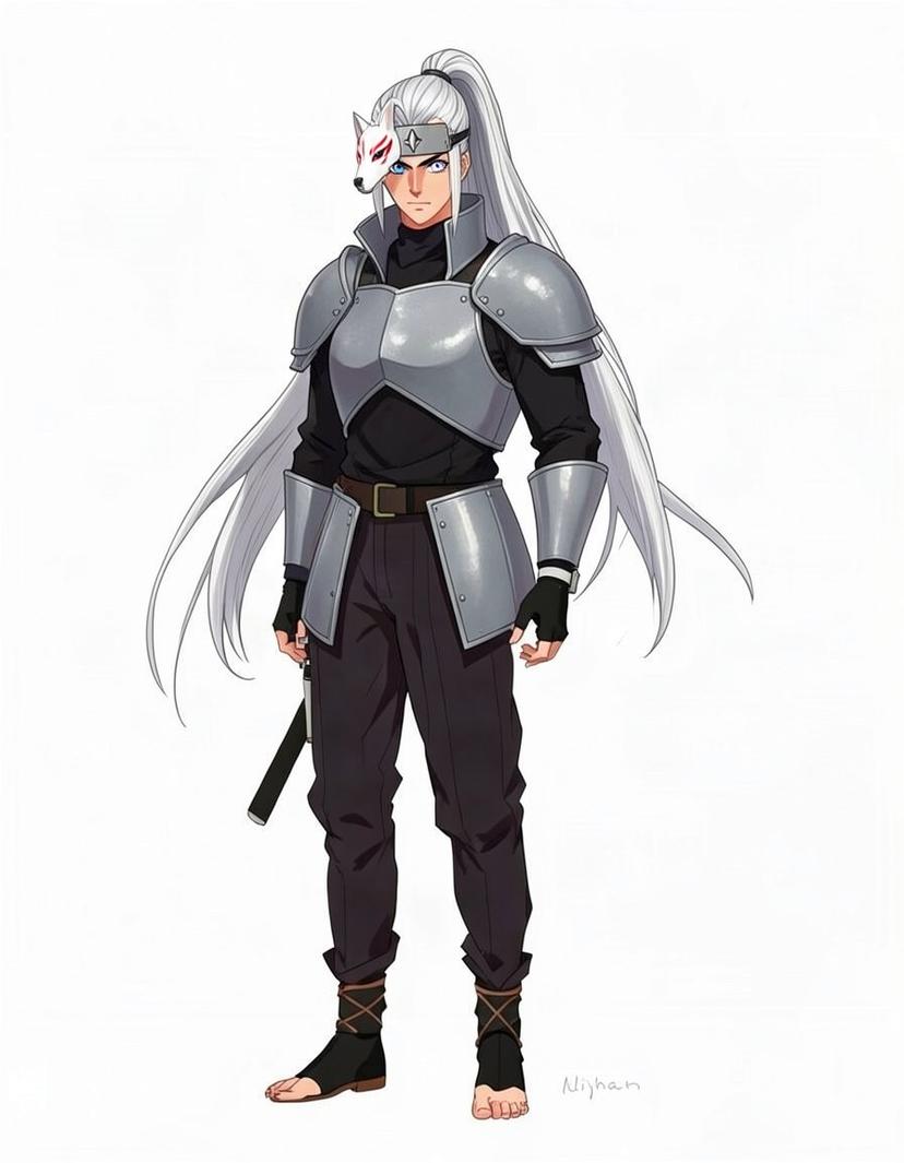 Silvershade, a Naruto OC made on GenTube