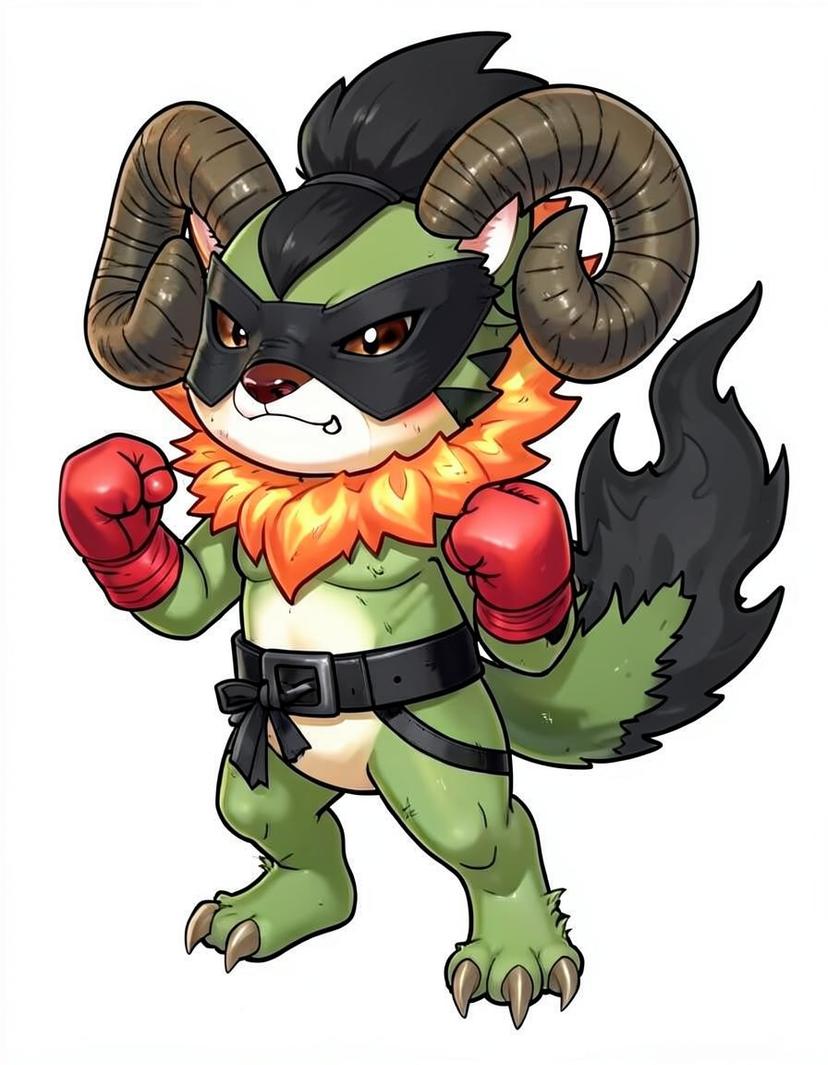 Scorchtigra, a Pokemon OC made on GenTube