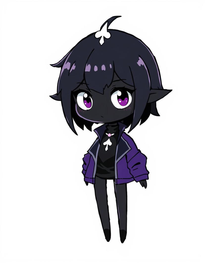 Violet Veil, a Deltarune OC made on GenTube