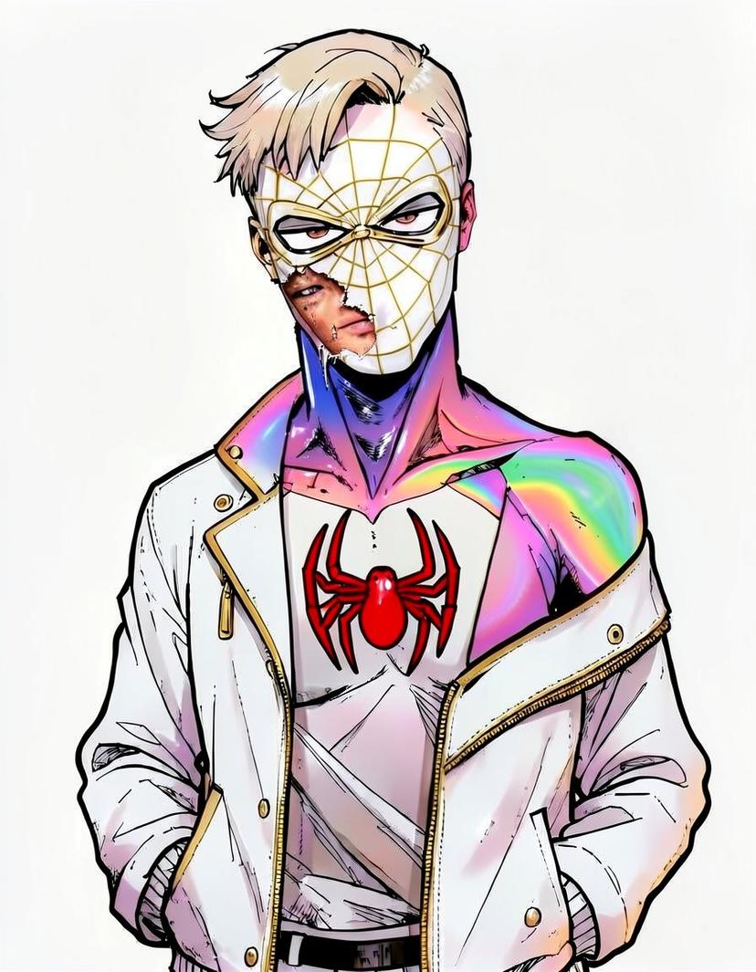 Crimson Veil, a Spider Man OC made on GenTube