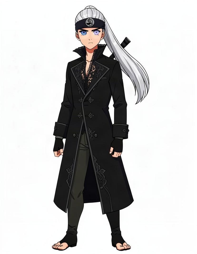 Silverspine, a Naruto OC made on GenTube