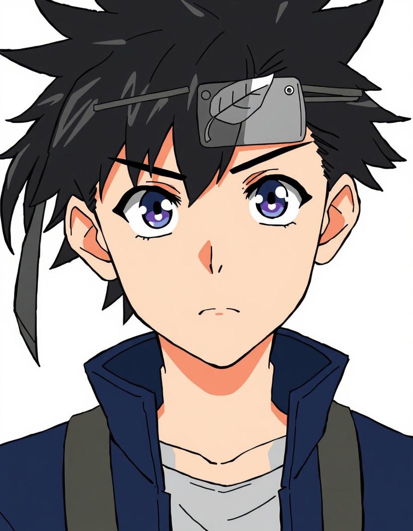Kurohane, a Naruto OC made on GenTube