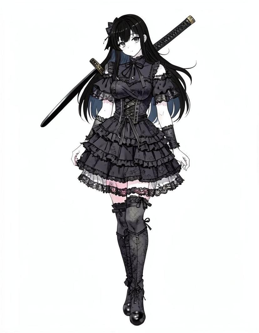 Ravenveil, a Jujutsu Kaisen OC made on GenTube