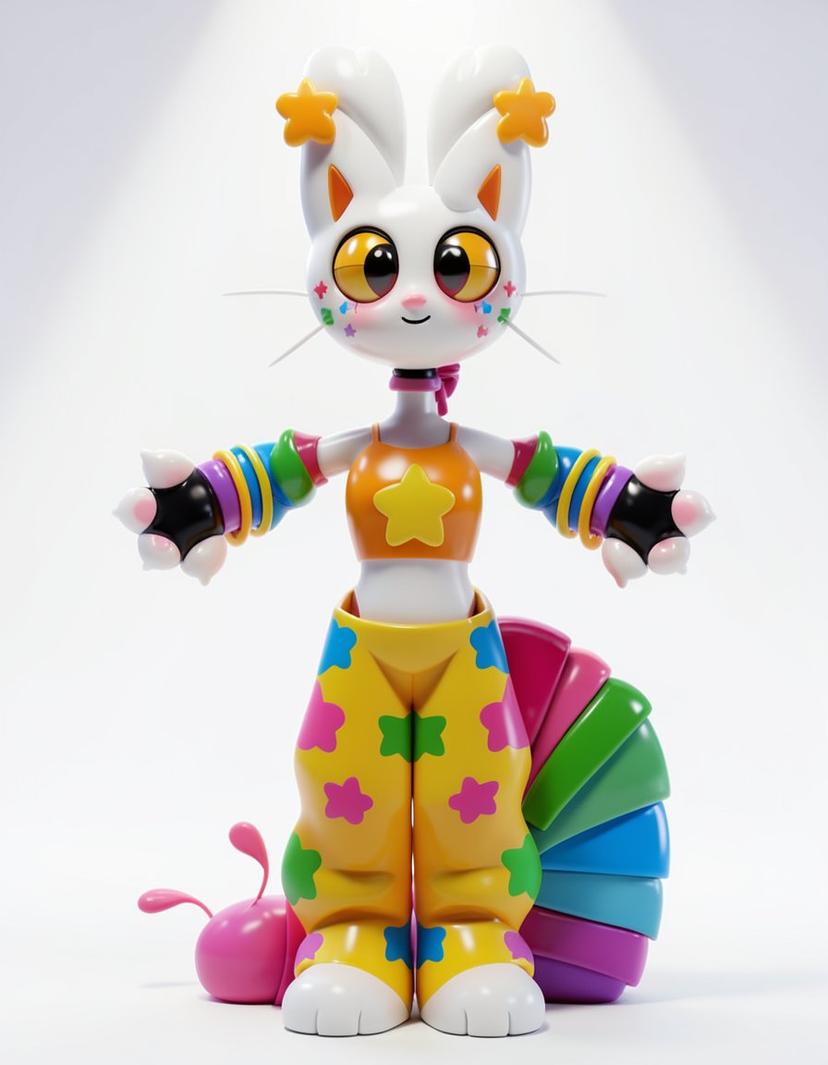 Jitterbug, a Digital Circus OC made on GenTube