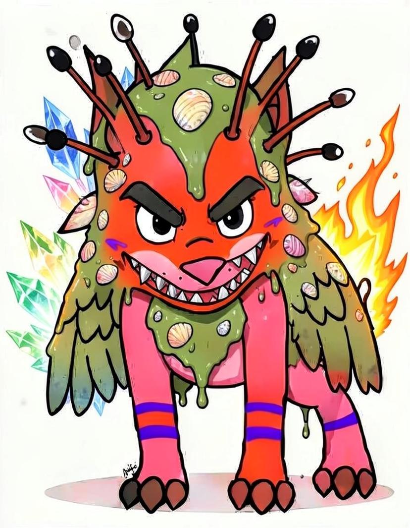 Glimmerclaw, a Pokemon OC made on GenTube
