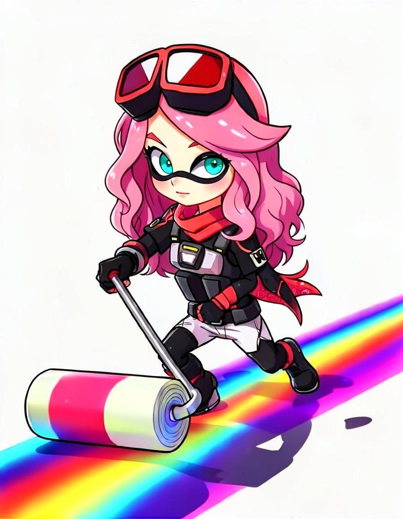 Abby, a Splatoon OC made on GenTube