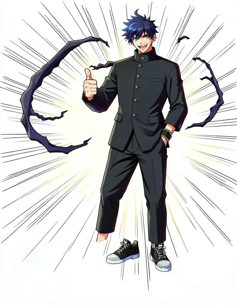 Kaminari, a Jujutsu Kaisen OC made on GenTube