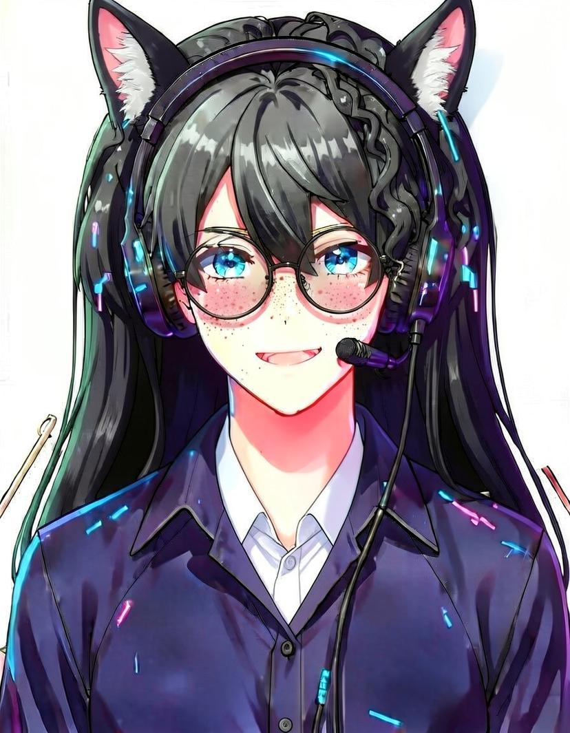PixelPurr, a Vocaloid OC made on GenTube
