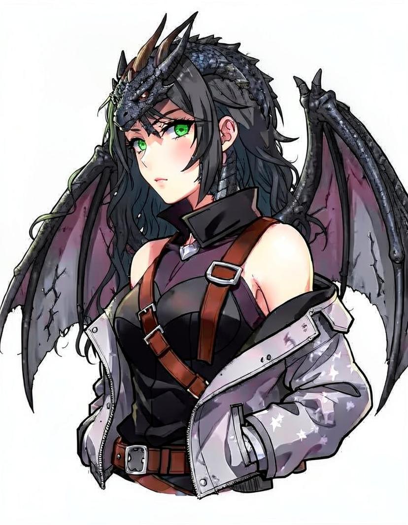 Obsidia, a Fourth Wing OC made on GenTube