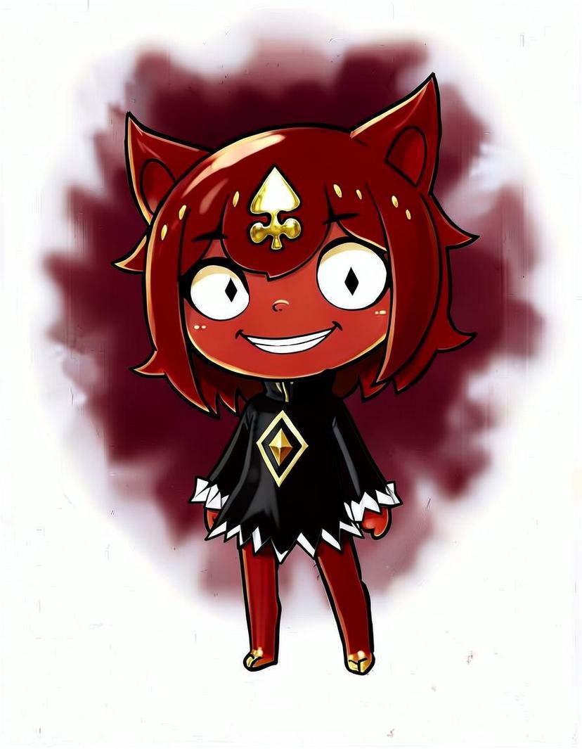 Nightspade, a Deltarune OC made on GenTube