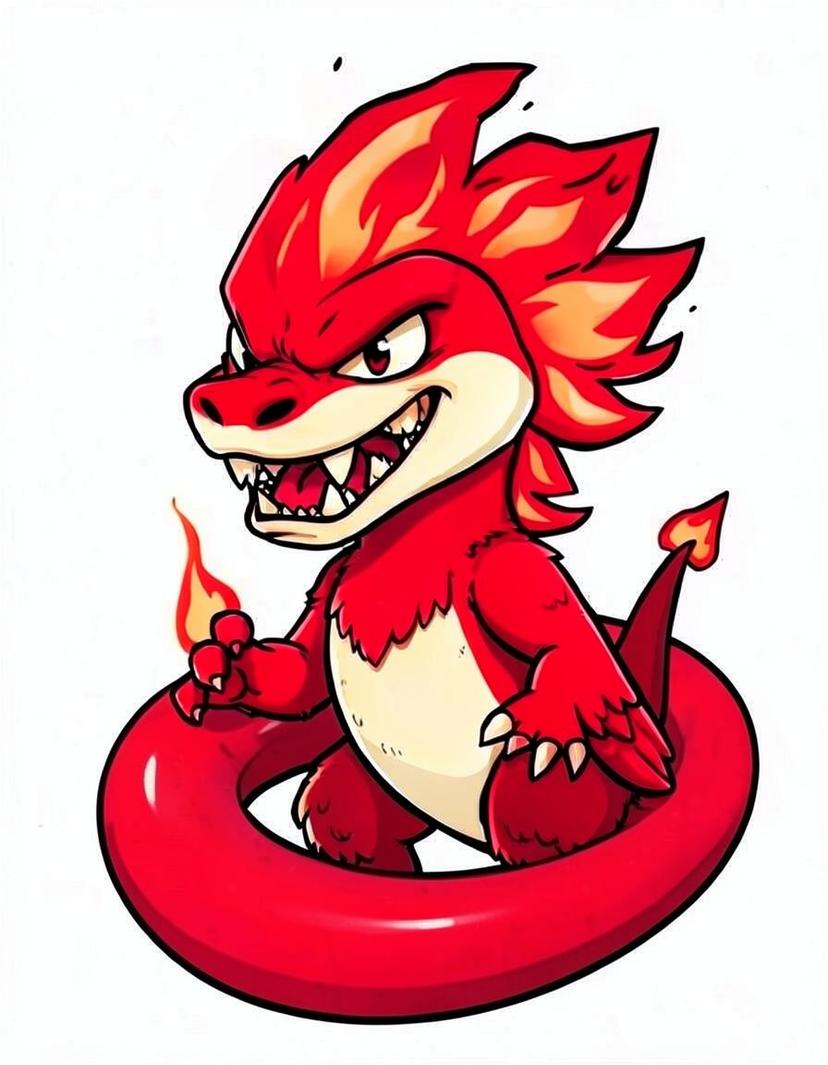 Pyrospine, a Pokemon OC made on GenTube