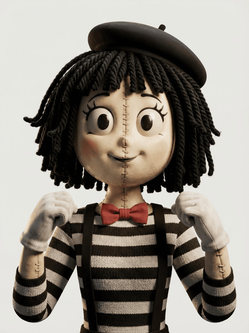 Mimette, a Digital Circus OC made on GenTube