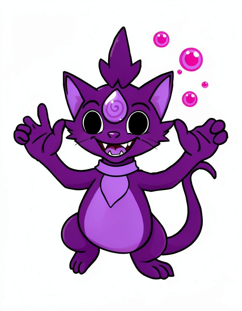 Lilac Spelltail, a Pokemon OC made on GenTube