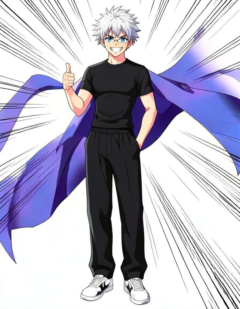 Shinra Gojo, a Jujutsu Kaisen OC made on GenTube