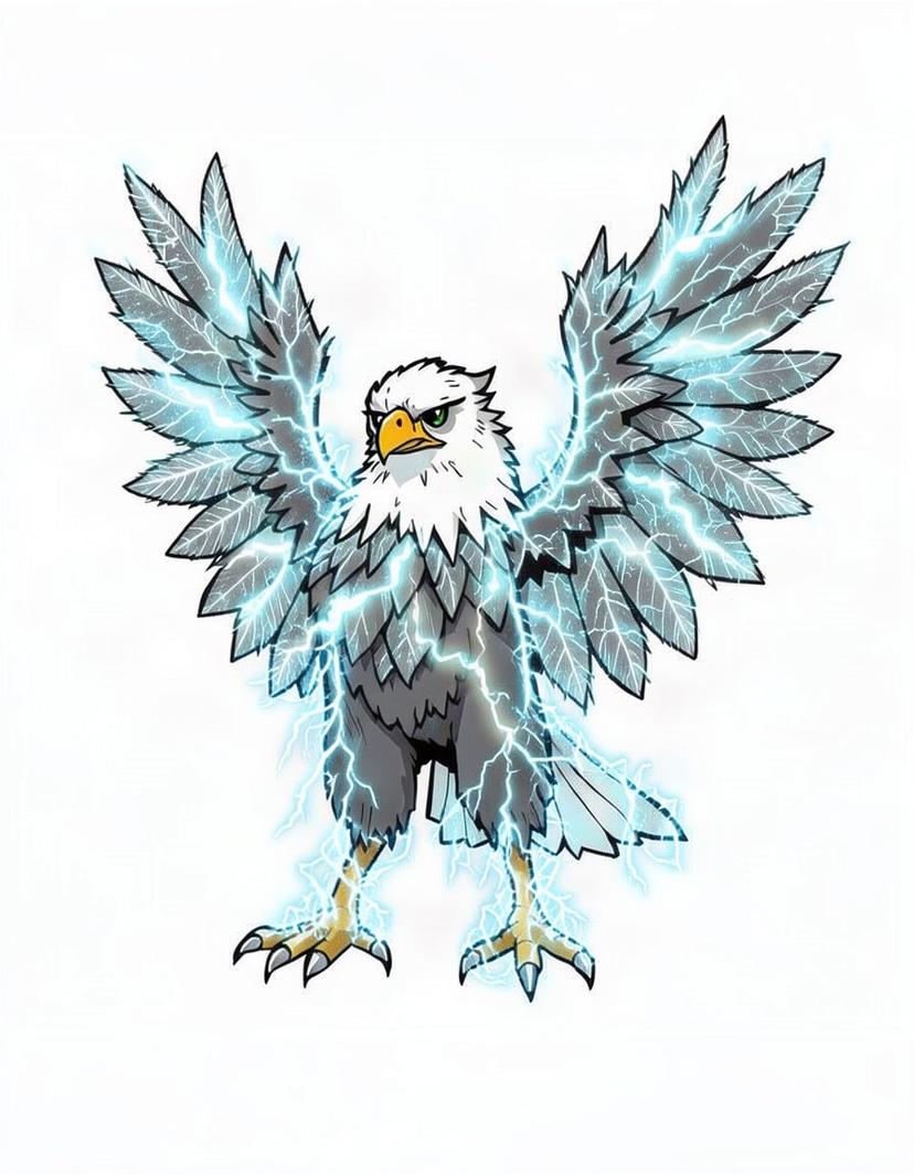 Eagolt, a Pokemon OC made on GenTube