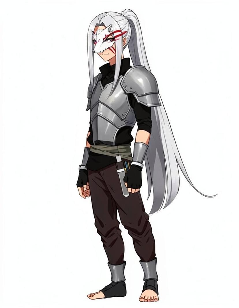 Silent Fang, a Naruto OC made on GenTube