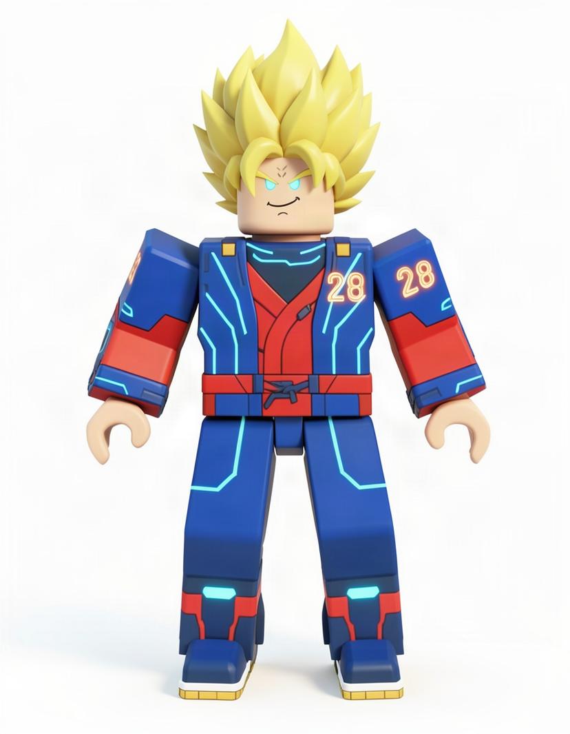SSJinfinity28, a Roblox OC made on GenTube