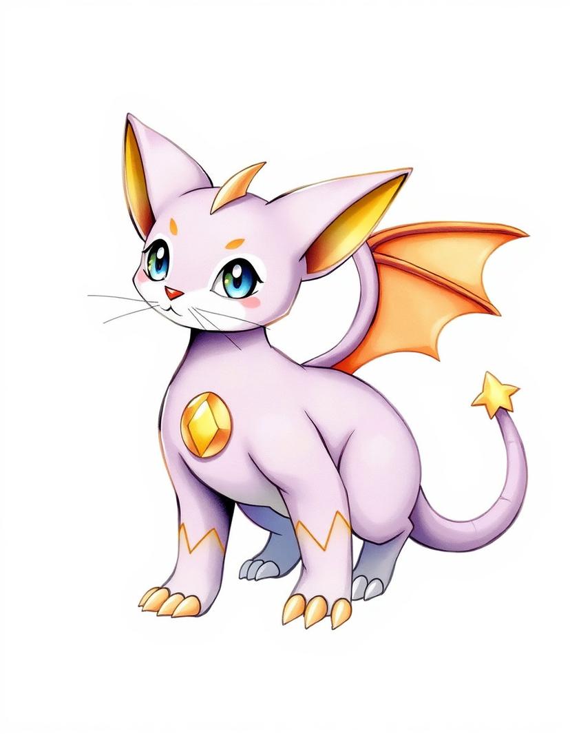 Drakemew, a Pokemon OC made on GenTube