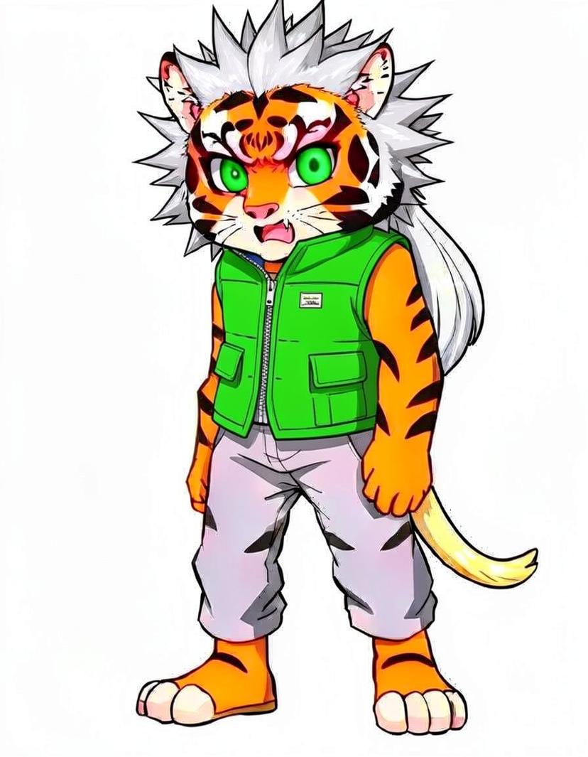 Tigeria, a Naruto OC made on GenTube