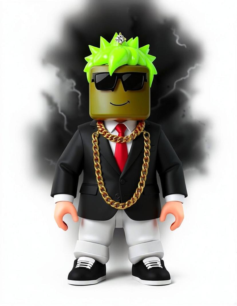 Neon Crown, a Roblox OC made on GenTube