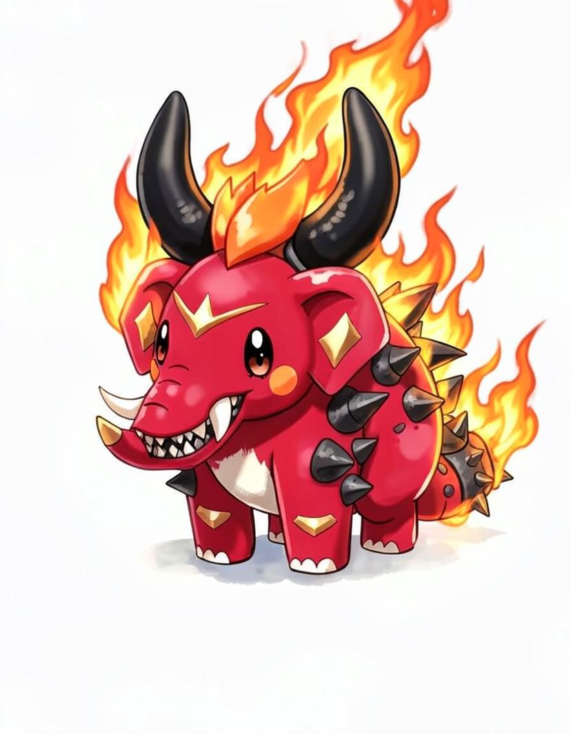 Noxtusk, a Pokemon OC made on GenTube