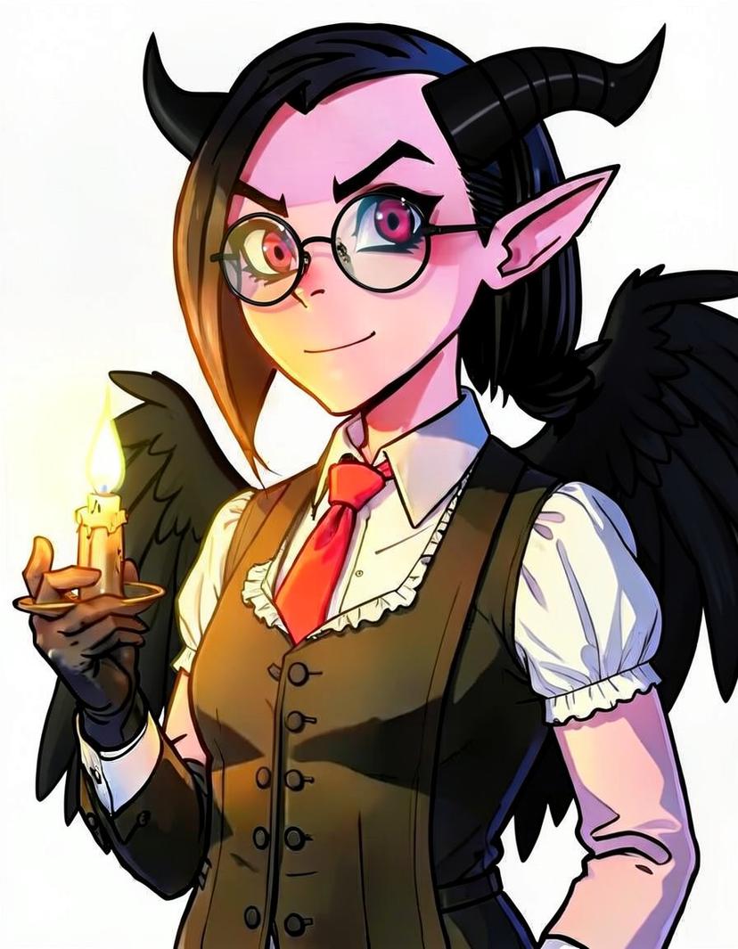 Dark sinner, a Hazbin Hotel OC made on GenTube