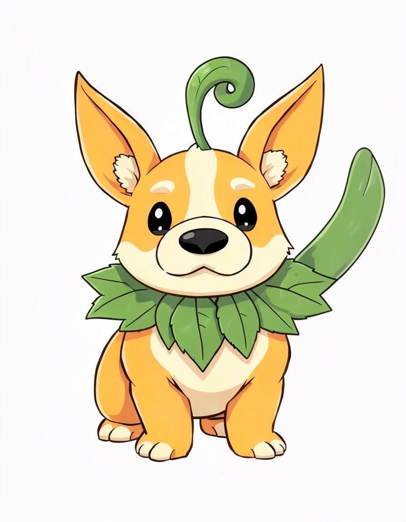 Mellow Sprig, a Pokemon OC made on GenTube