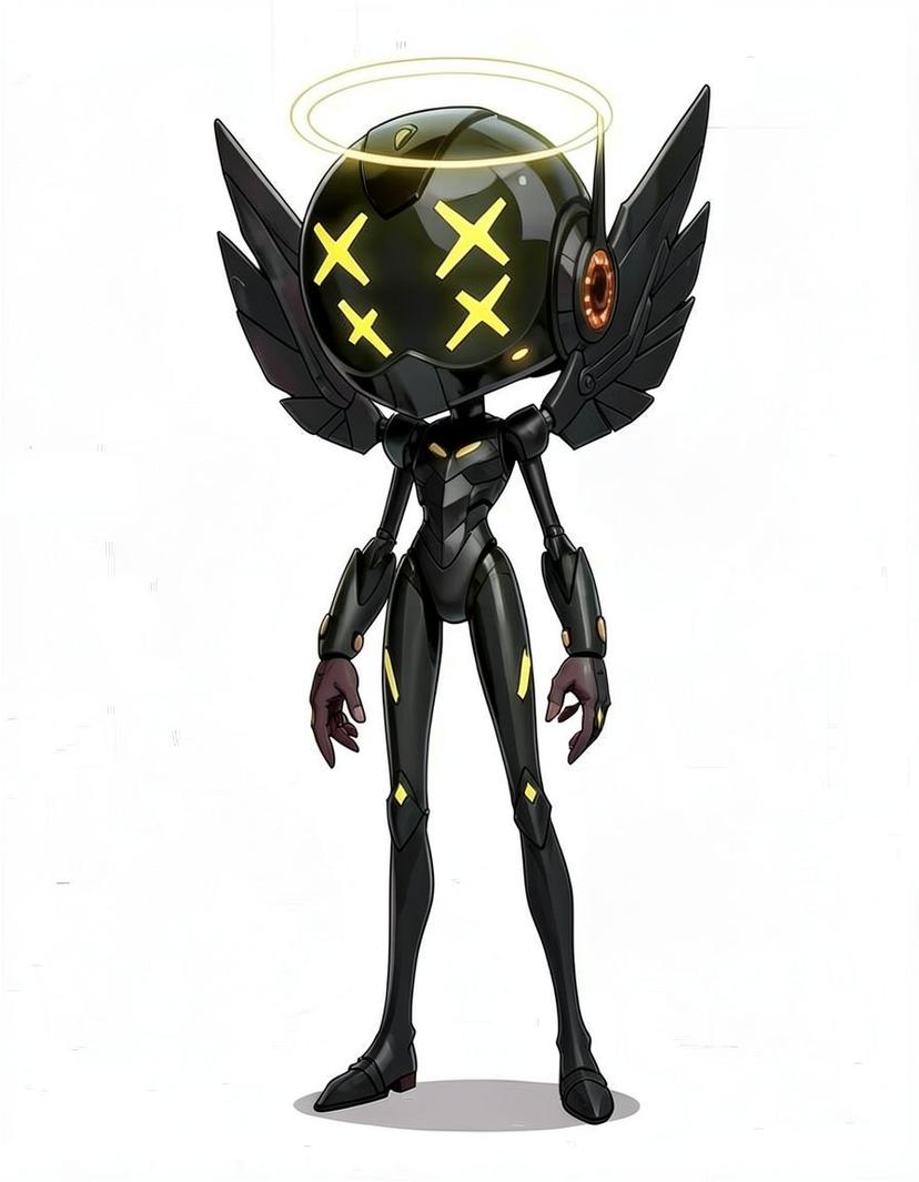 Midnight X, a Murder Drones OC made on GenTube