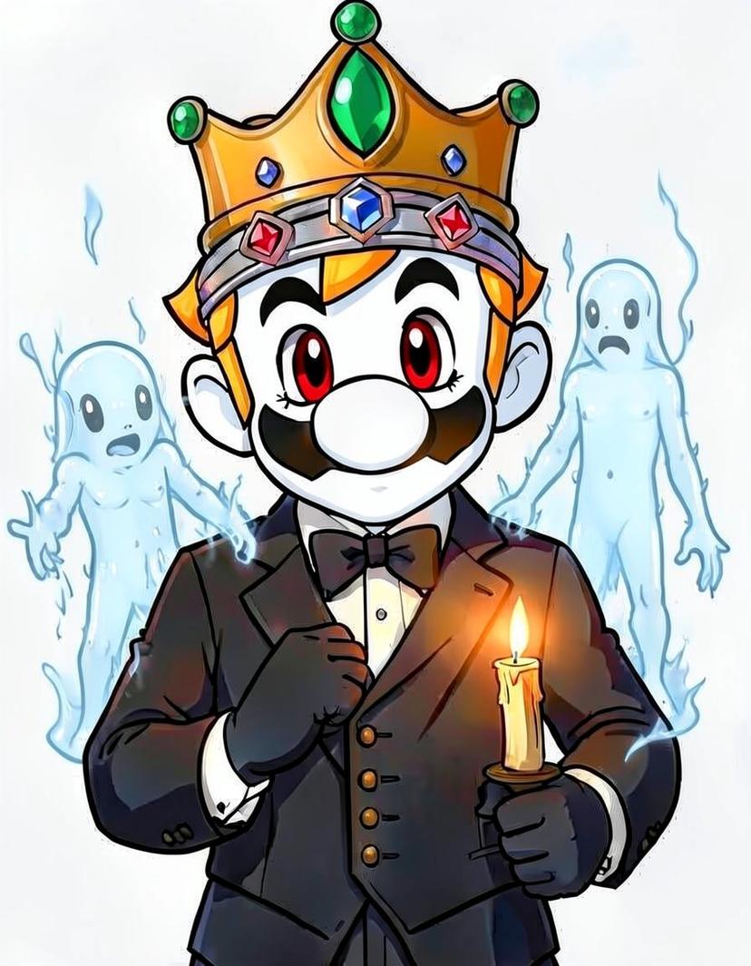 Emerald Veil, a Mario OC made on GenTube
