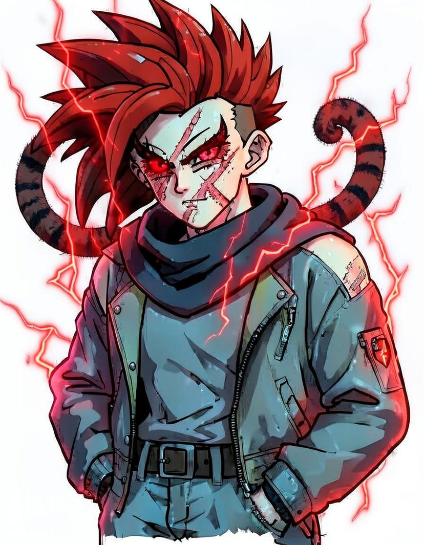 saiyan from hell, a Dragon Ball OC made on GenTube