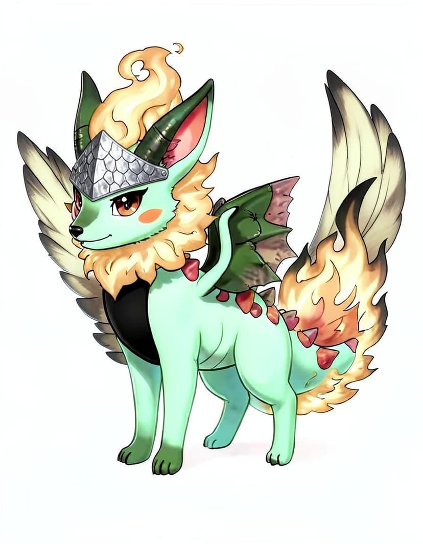 Fluffox, a Pokemon OC made on GenTube