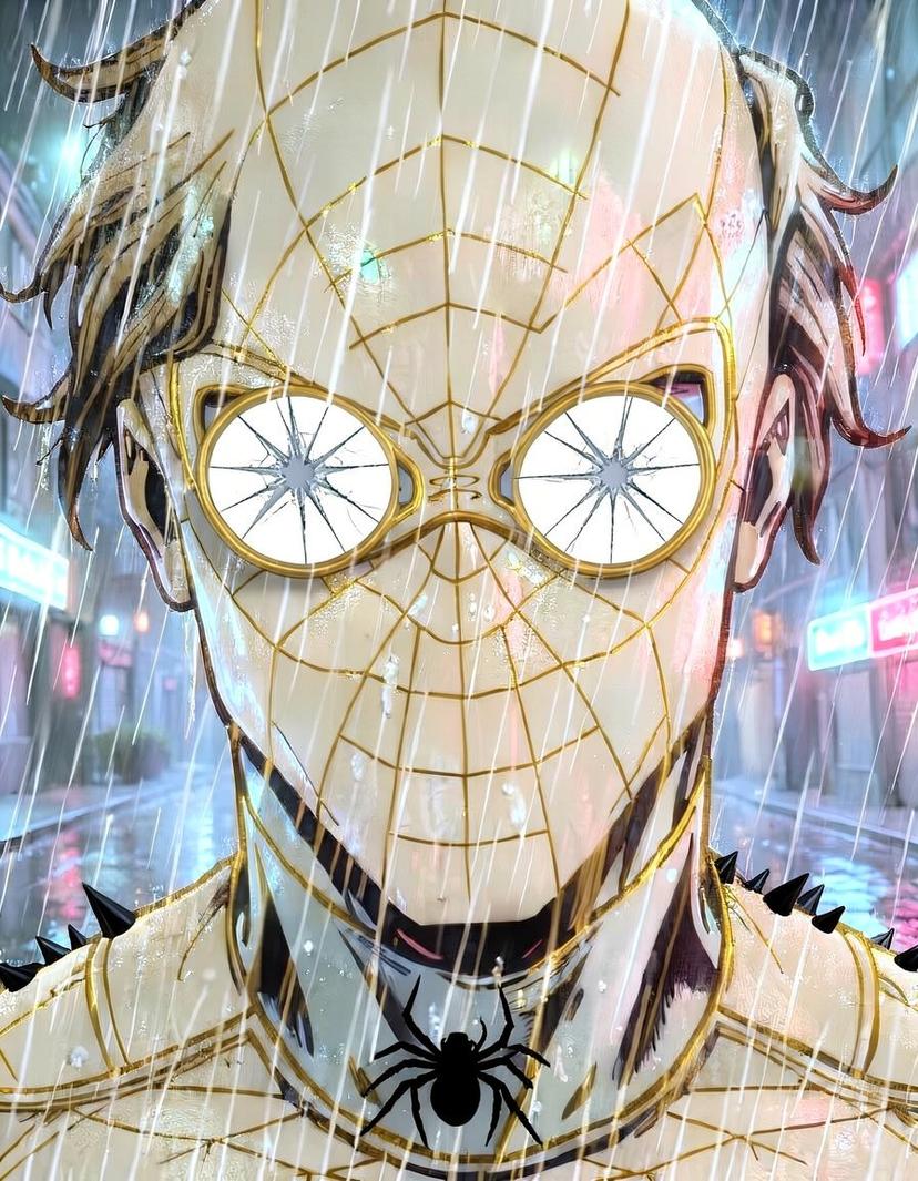 Crimson Veil, a Spider Man OC made on GenTube
