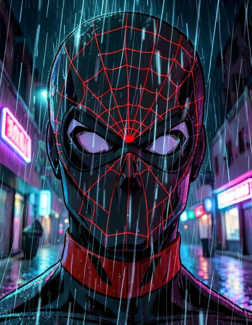 Nightweaver, a Spider Man OC made on GenTube