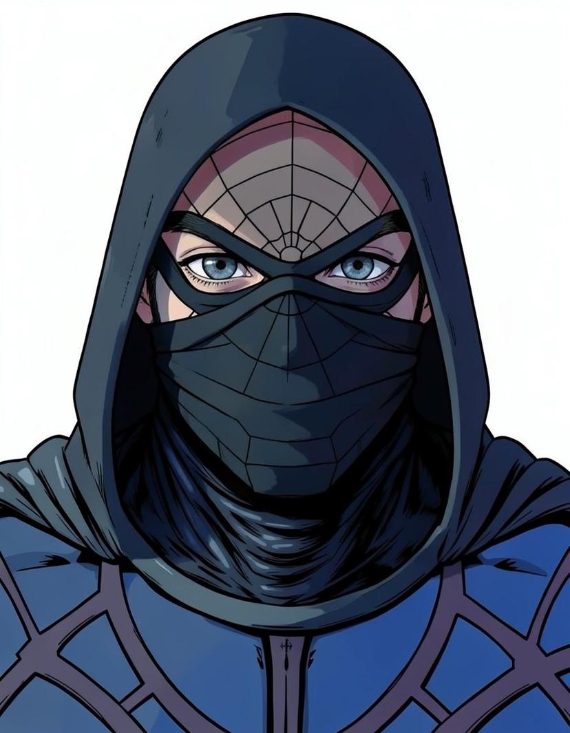 Crimson Veil, a Spider Man OC made on GenTube