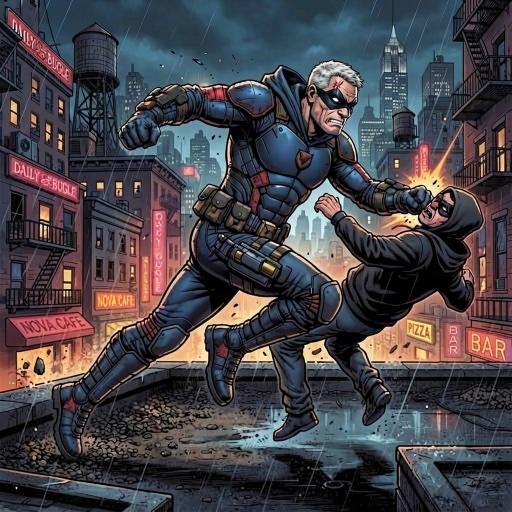 Vanguard, a Marvel Superhero OC made on GenTube