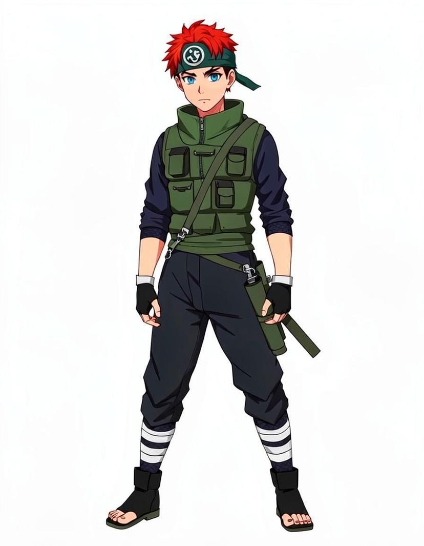 Midnight Rift, a Naruto OC made on GenTube