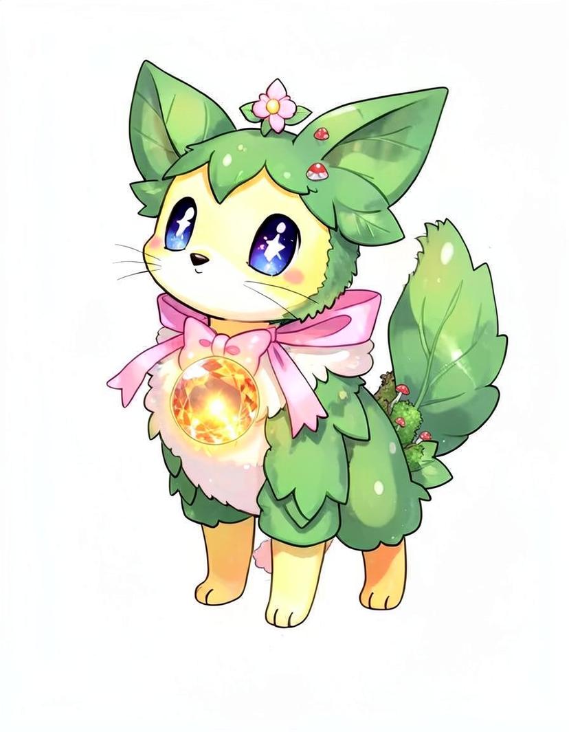 Sproutmew, a Pokemon OC made on GenTube