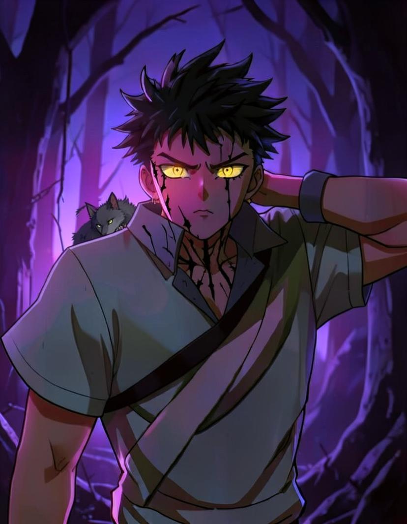 Aurelius, a Jujutsu Kaisen OC made on GenTube