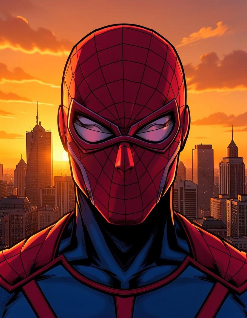 Spider-Flair, a Spider Man OC made on GenTube